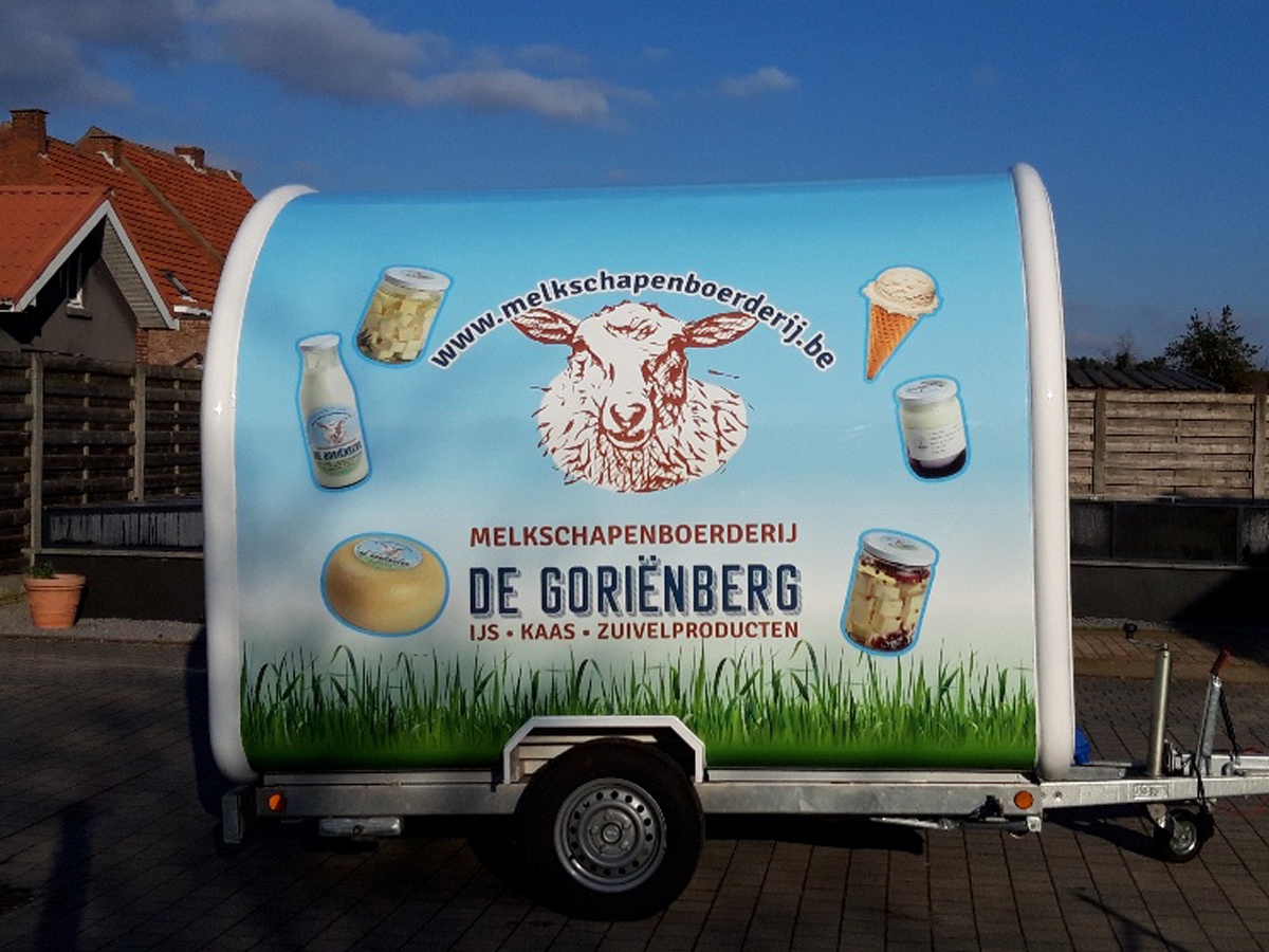 Autobelettering FoodTruck De Goriënberg 2