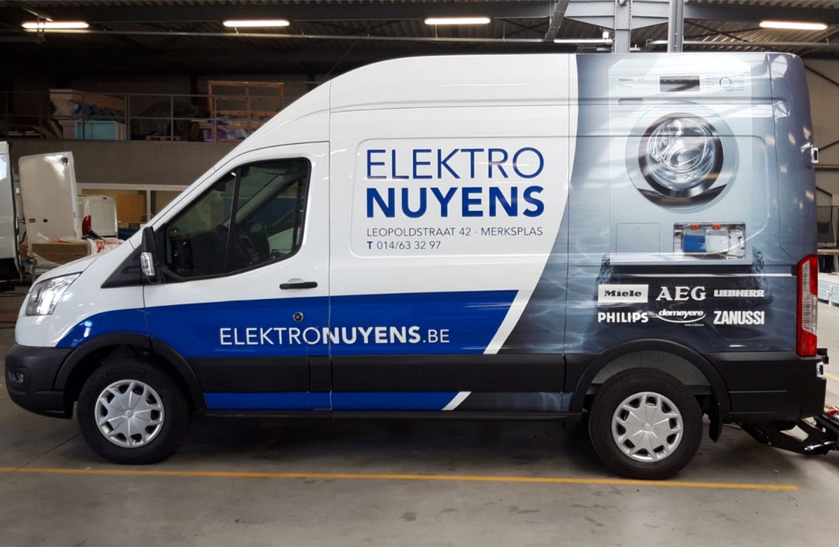 Autobelettering Elektro Nuyens